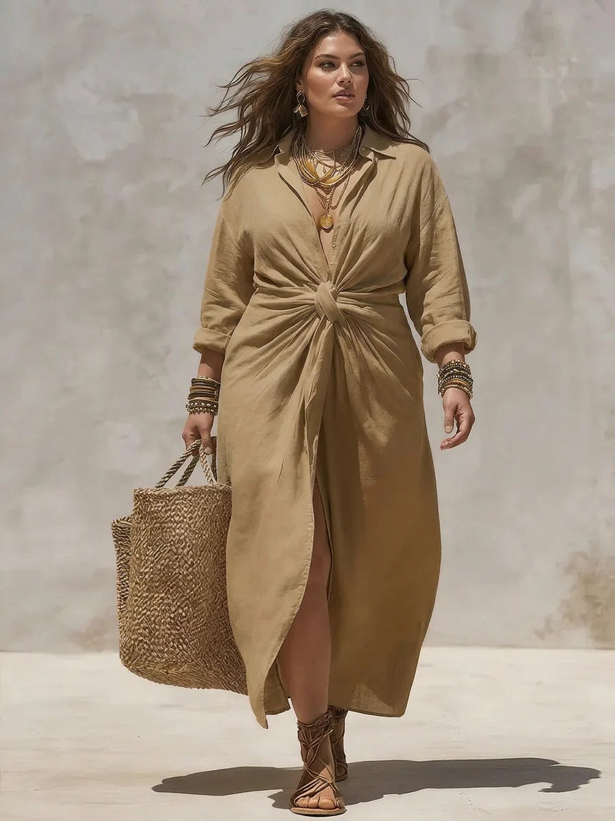 Aria | Vestido Maxi con Nudo
