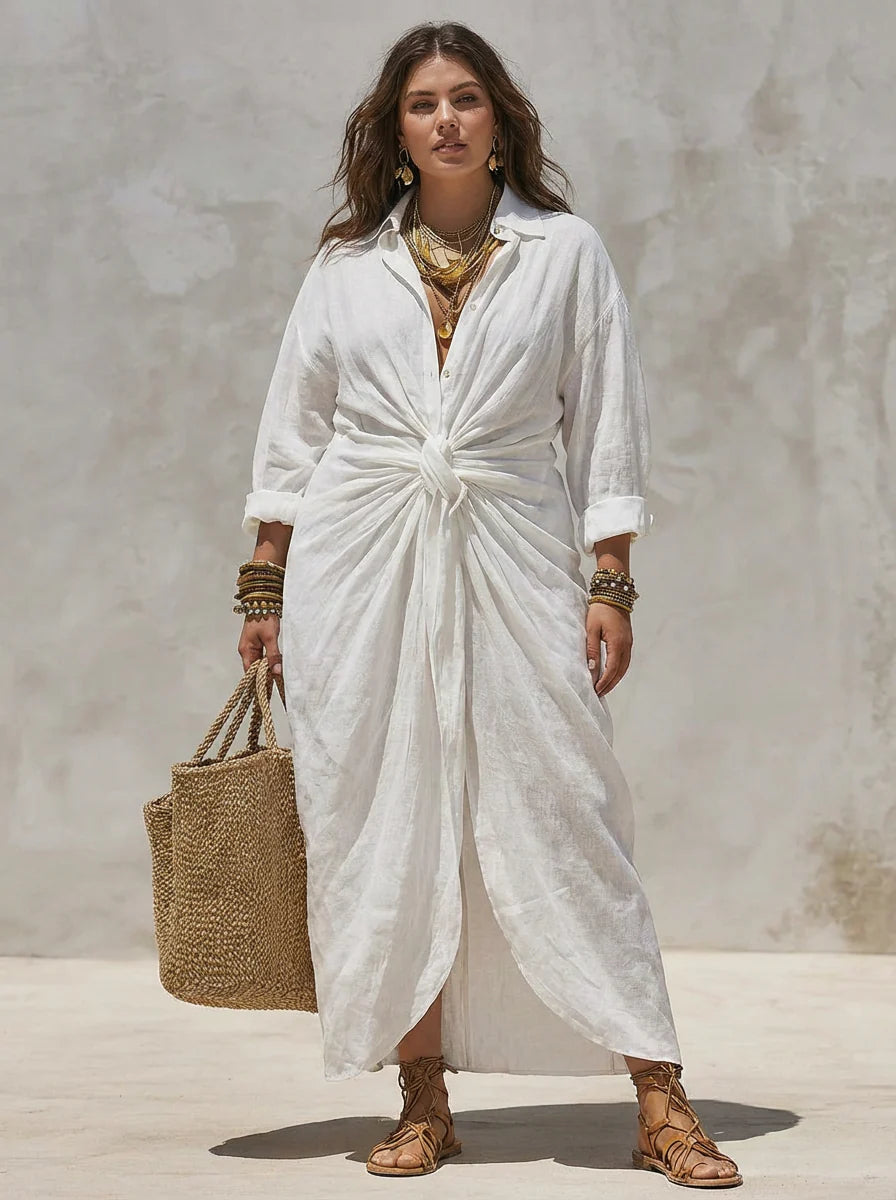 Aria | Vestido Maxi con Nudo