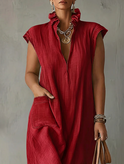 Elara | Vestido Maxi de Volantes Primaveral