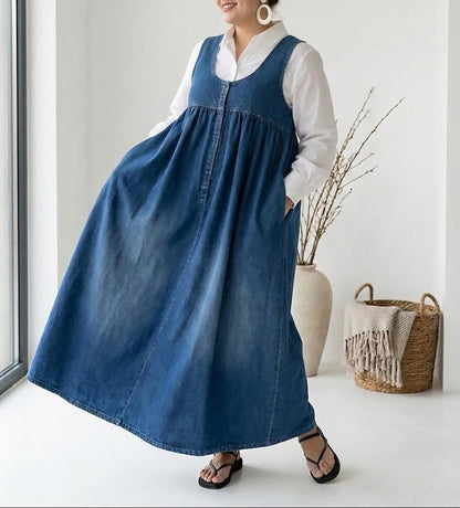 Vestido Largo Vaquero Vintage Karen