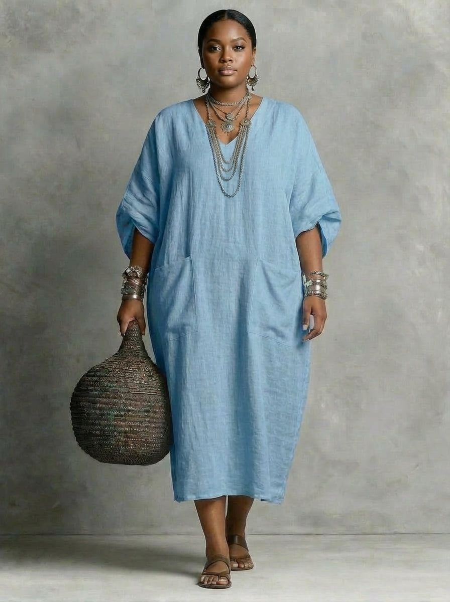Kaia | Vestido Maxi Kaftan Relajado