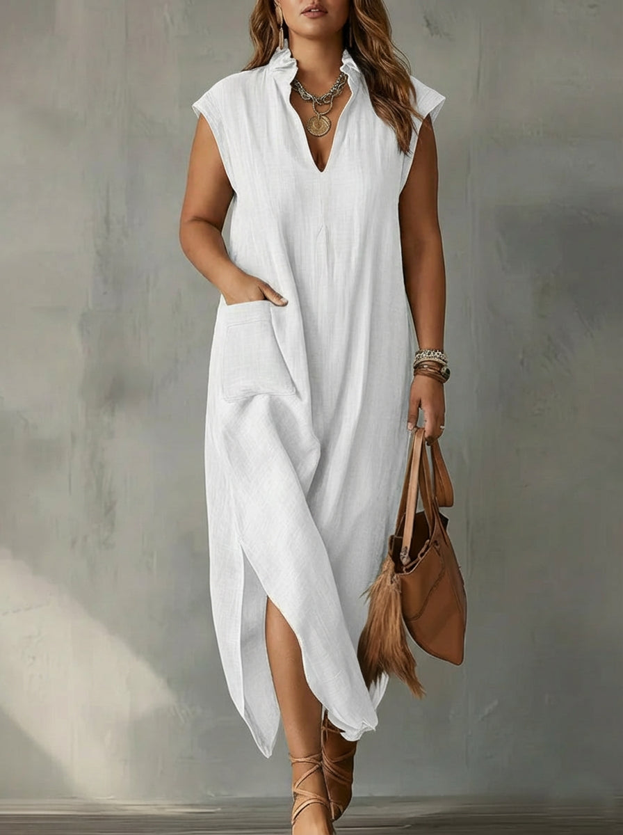 Elara | Vestido Maxi de Volantes Primaveral