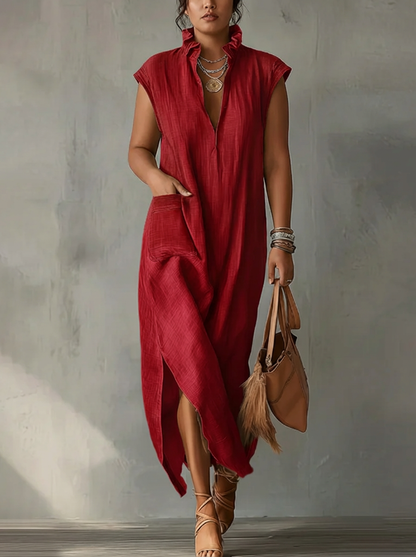 Elara | Vestido Maxi de Volantes Primaveral