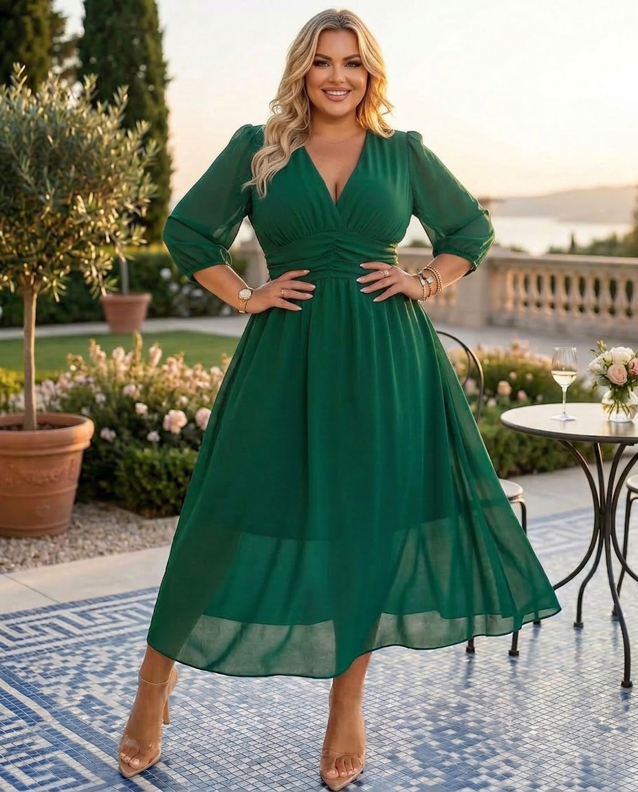 Nia | Vestido Cruzado Elegante