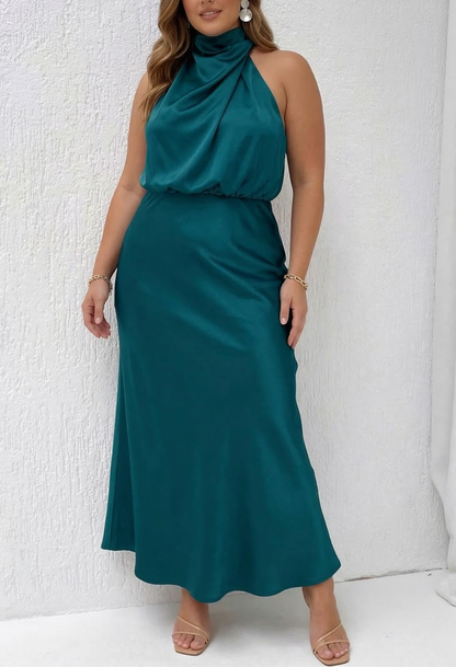 Quentin | Vestido Drapeado Estilo Sahara