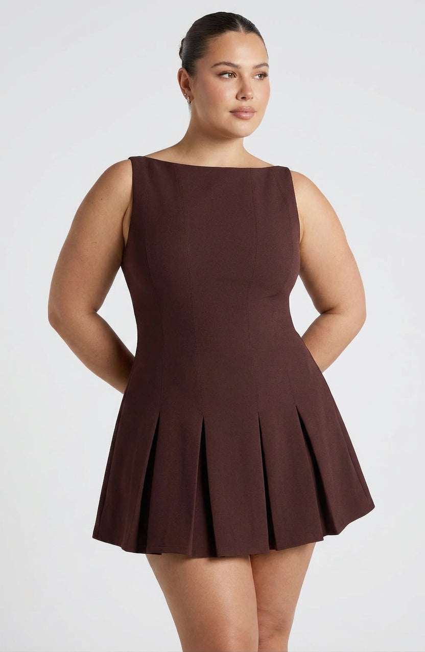 Vestido Corto Granate Rory