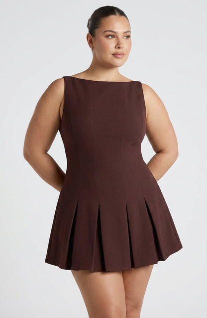 Vestido Corto Granate Rory