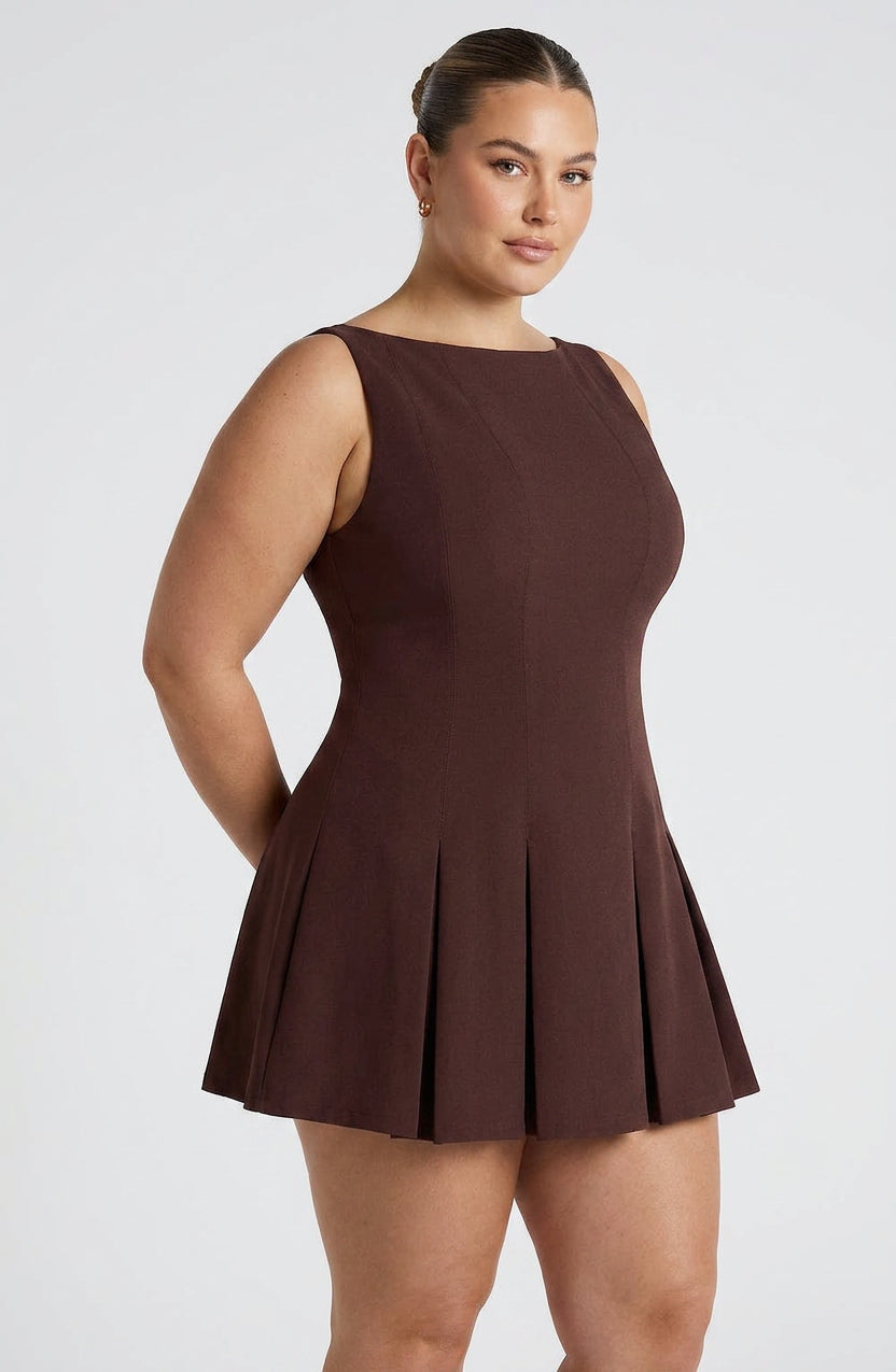 Vestido Corto Granate Rory