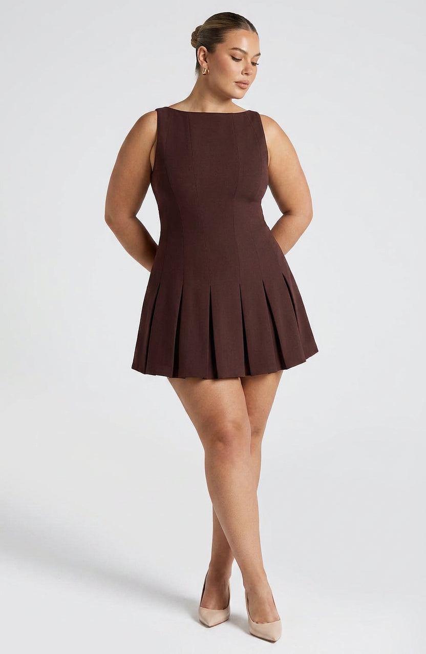 Vestido Corto Granate Rory