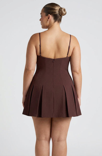 Vestido Corto Granate Rory