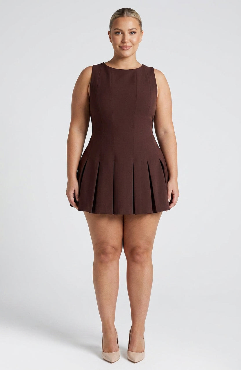 Vestido Corto Granate Rory