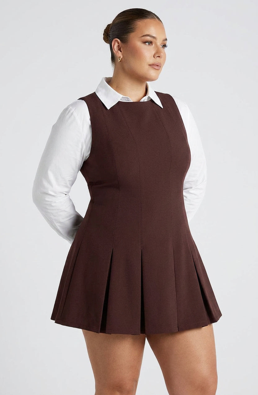 Vestido Corto Granate Rory
