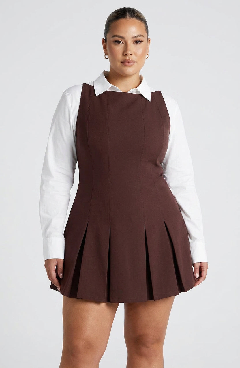 Vestido Corto Granate Rory