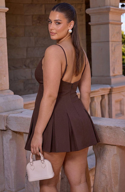Vestido Corto Granate Rory