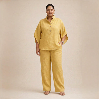 Maria | Conjunto Holgado de Lino