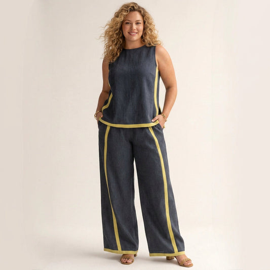 Sophie | Conjunto Elegante de Pierna Ancha
