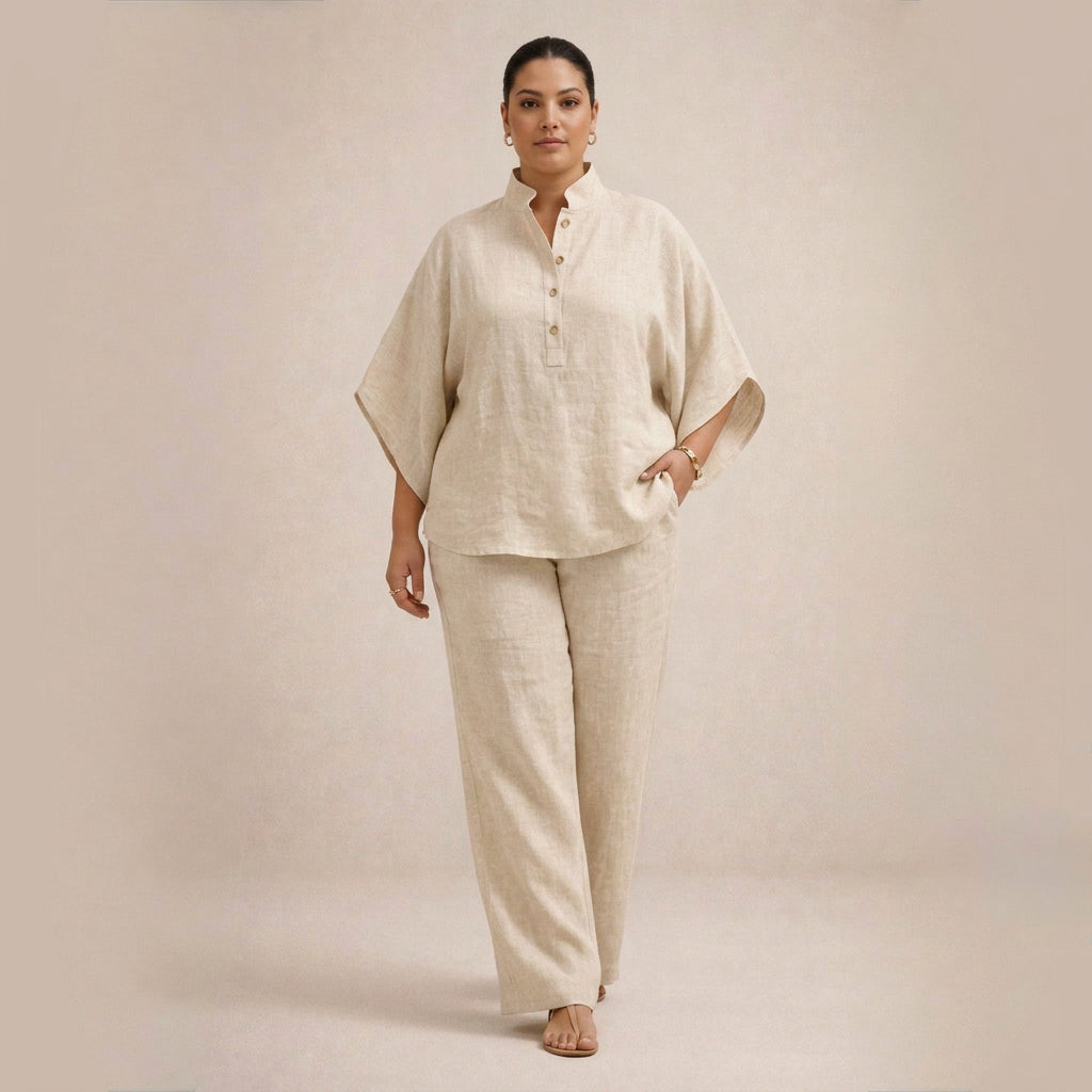 Maria | Conjunto Holgado de Lino