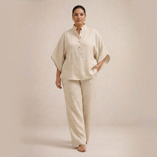 Maria | Conjunto Holgado de Lino