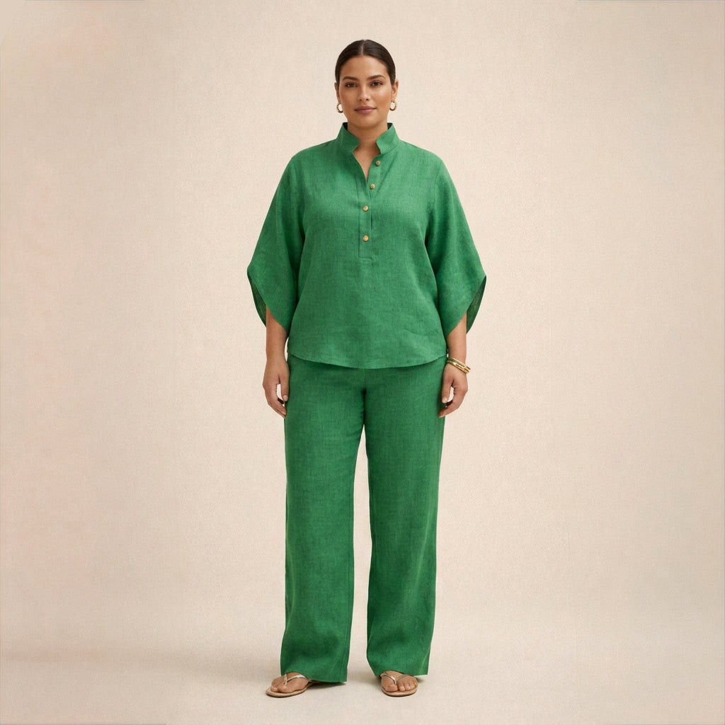 Maria | Conjunto Holgado de Lino
