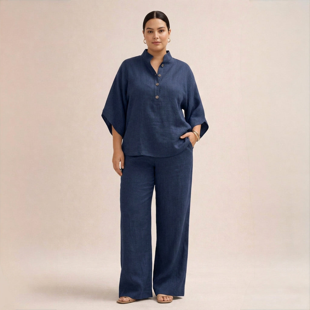 Maria | Conjunto Holgado de Lino
