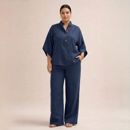 Maria | Conjunto Holgado de Lino