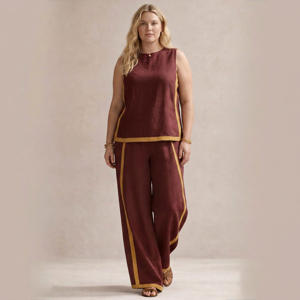 Sophie | Conjunto Elegante de Pierna Ancha