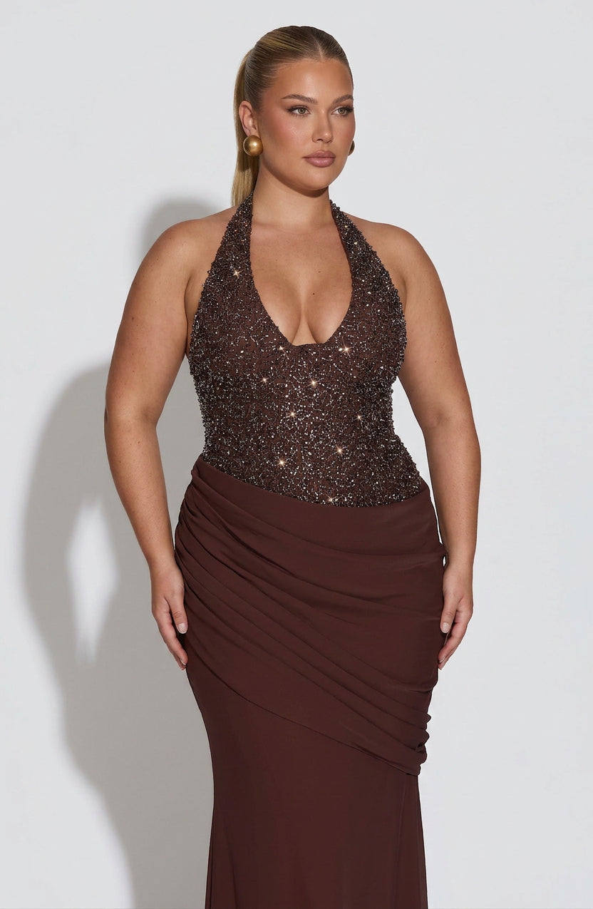 Vestido de Gala Granate Taylor