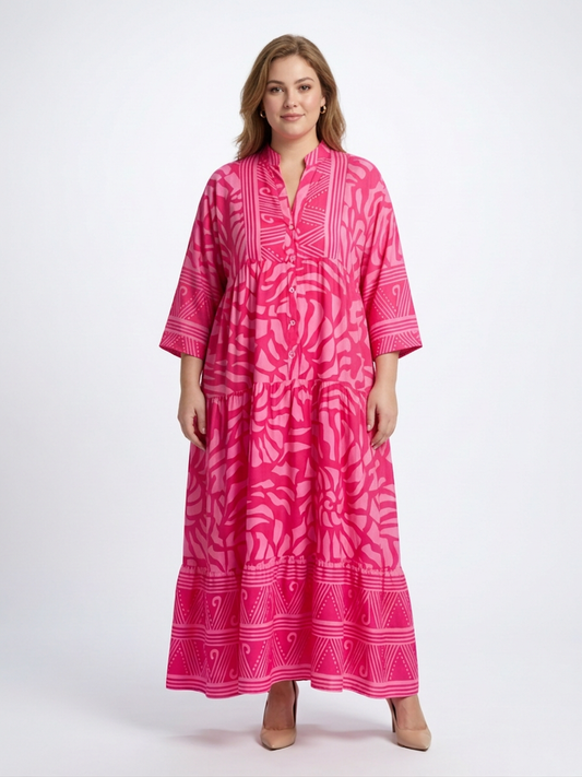 Marielle | Button Front Midi Dress